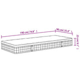 Bonnell Spring Mattress Medium 90x190 cm Single Size 372939