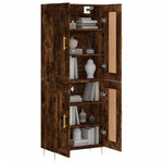 Highboard Smoked Oak 69.5x34x180 cm Engineered Wood 3199678