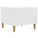 Coffee Table with Drawer White 49 x 50 x 40 cm Engineered Wood 894735