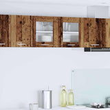 Hanging Cabinet with Storage Old Wood and White 80 x 31 x 40 cm 884238