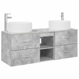 Bathroom Furniture Set 3 pcs Concrete Grey 3405950