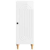 Sideboard High Gloss White 33 x 34.5 x 90 cm Engineered Wood 894139
