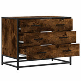Drawer Cabinet Smoked Oak 70x41x56 cm Engineered Wood 849076