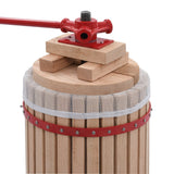 Fruit and Wine Press with Cloth Bag 24 L Oak Wood 144744