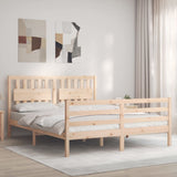 Bed Frame without Mattress 160x200 cm Solid Wood 3194321
