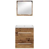 Bathroom Furniture Set 2 pcs Old Wood Engineered Wood 3393507