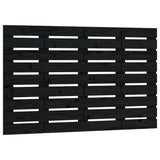 Wall Headboard Black 106x3x63 cm Solid Wood Pine 824717
