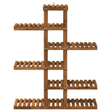 Plant Stand Natural 93 x 25 x 114.5 cm Solid Acacia Wood 903098