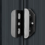 Garden Storage Shed Anthracite Steel 204x132x186 cm 47028