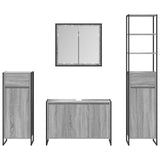 Bathroom Furniture Set with Drawer Grey Sonoma Engineered Wood 3403049