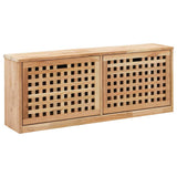 247599 Shoe Storage Bench 94x20x38 cm Solid Walnut Wood