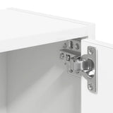 Bookcase White 40x24x77 cm Engineered Wood 860364