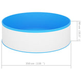 Splasher Pool 350x90 cm White 92807