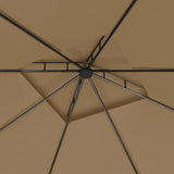 Gazebo 3x3x2.7 m Taupe 160 g/m 313913