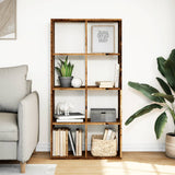 Room Divider Bookcase Old Wood 69.5x29x137.5 cm Engineered Wood 858028