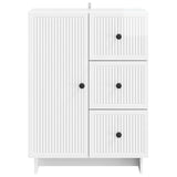 Sideboard High Gloss White 66 x 34.5 x 90 cm Engineered Wood 893939