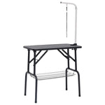 ZNTS Adjustable Dog Grooming Table with 1 Loop and Basket 171067