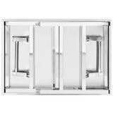 Kitchen Folding Work Table 85x60x80 cm Stainless Steel 326156