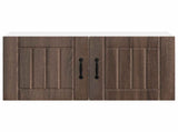 Wall Cabinet LUCCA Brown Oak 80 x 31 x 40 cm Engineered Wood 884941