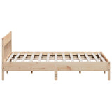 Bed Frame without Mattress 200x200 cm Solid Wood Pine 3216200