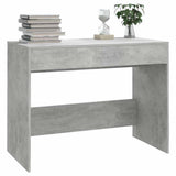 Desk Concrete Grey 101x50x76.5 cm Engineered Wood 809561