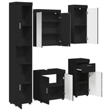Bathroom Furniture Set TULUM 5 pcs Black 60 x 34 x 63 cm 3398055