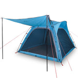 Camping Tent 4-Person Blue Quick Release Waterproof 94357