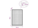 Gabion with 5 mm Wire and 5x2.5 cm Mesh 50x30x100 cm 3463675