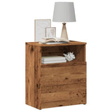 ZNTS Bedside Cabinet Old Wood 50x32x60cm Engineered Wood 856564