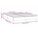 Box Spring Bed Frame Black Double Fabric 3121168
