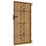 Garden Gate 85x200 cm Corten Steel Square Design 153249