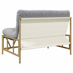 Garden Bench Light grey 110 x 75x 71 cm Steel 42010311