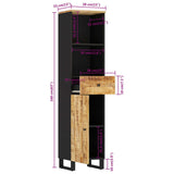 Bathroom Cabinet 38x33x160 cm Solid Wood Mango 351998