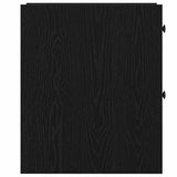 Bathroom Furniture Set Wall-mounted Black Oak 80 x 18 x 60 cm 871643