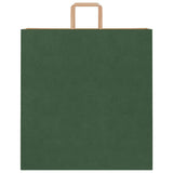 Paper Bags 250 pcs with Handles Green 45x17x48 cm 4101961