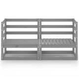 Garden Sofa Grey Solid pinewood 70 x 70 x 67 cm Modular 3075246