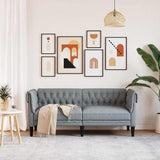 Sofa Light Grey 182.5 x 74.5 x 74.5 cm Polyester 42013007