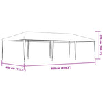 Party Tent 4x9 m White 48500