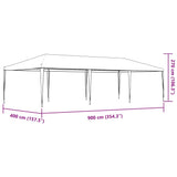 Party Tent 4x9 m White 48500