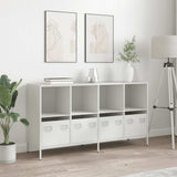 Sideboard White 135x39x73.5 cm Cold-rolled Steel 3307166