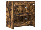Bathroom Under Sink Cabinet Smoked Oak 56 x 37.5 x 81 cm 890780