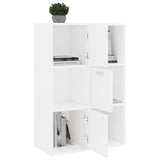 Storage Cabinet White 60x29.5x90 cm Engineered Wood 801134