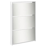 Shoe Cabinet with Mirror 5-Layer High Gloss White 63x17x169.5 cm 3228282