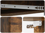 Wall-Mounted Side Table Smoked Oak 87.5 x 34.5 x 17 cm 899180