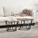 ZNTS Side Tables 2 pcs Sonoma Oak Engineered Wood 868268