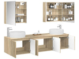 Bathroom Cabinet Set 5 pcs Sonoma Oak Engineered Wood 3406529
