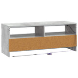 LED TV Cabinet Concrete Grey Engineered Wood 897868