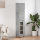 Highboard Concrete Grey 34.5x34x180 cm Engineered Wood 3199029