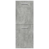 5 Piece Bathroom Furniture Set Concrete Grey Engineered Wood 3324897