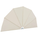Collapsible Terrace Side Awning Cream 200 cm 44578